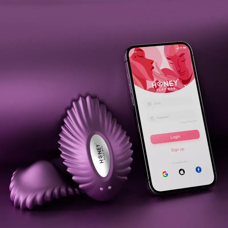 HoneyPlayBox - PEARL App-gesteuerter magnetischer Panty-Vibrator Lila