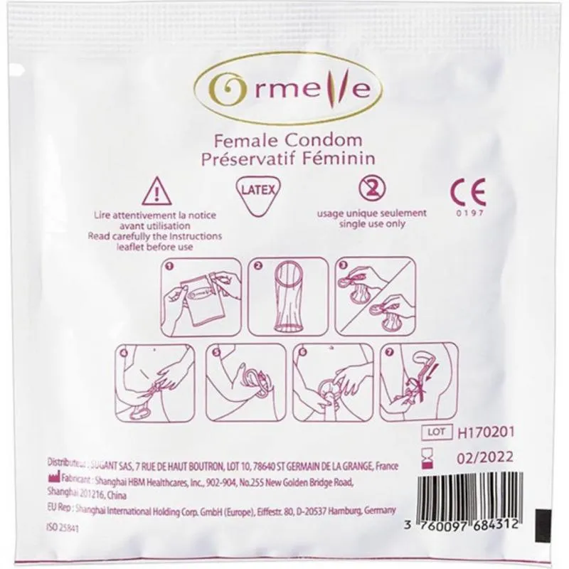 Ormelle Kondome für Frauen - 5 Stück