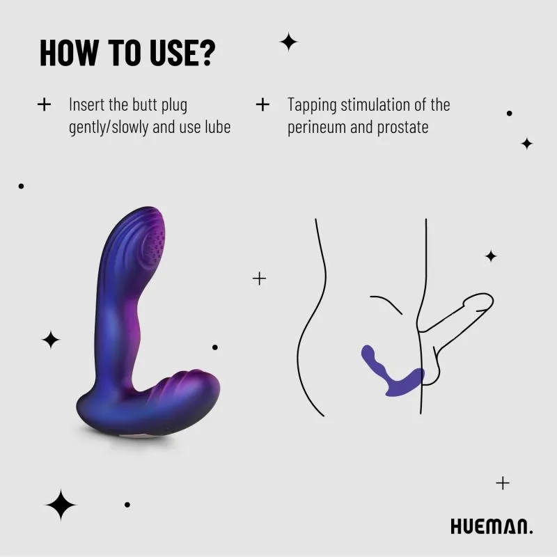 Hueman »Galaxy« Analplug mit Vibration