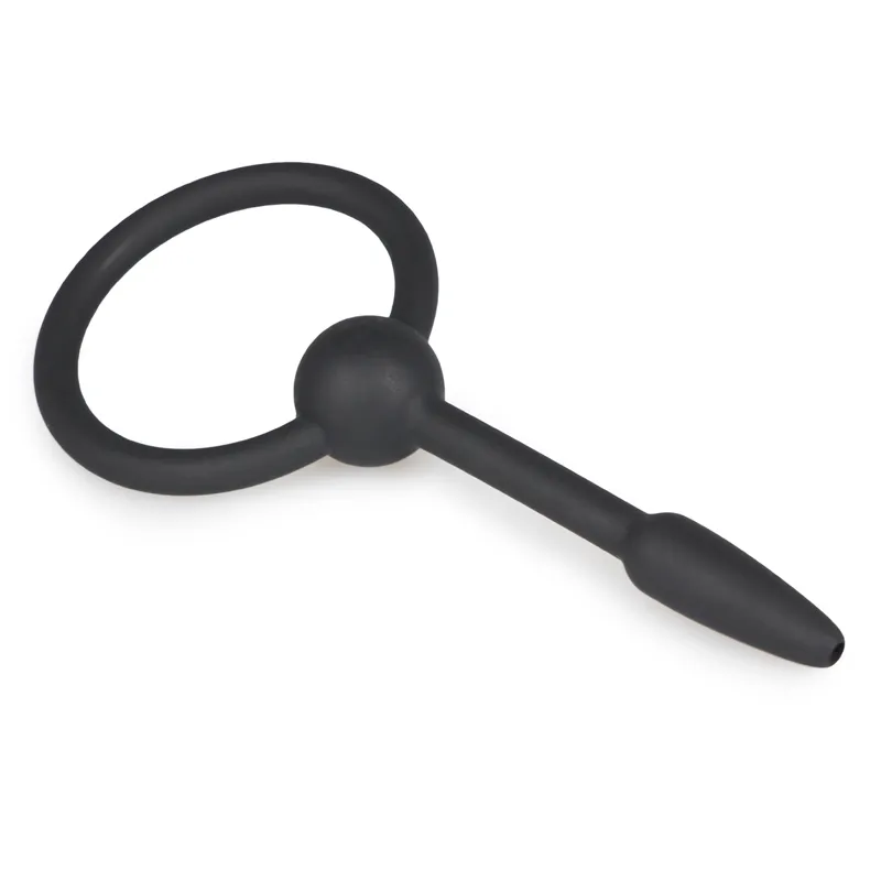 Hohler Penis-Plug mit Griff-Ring