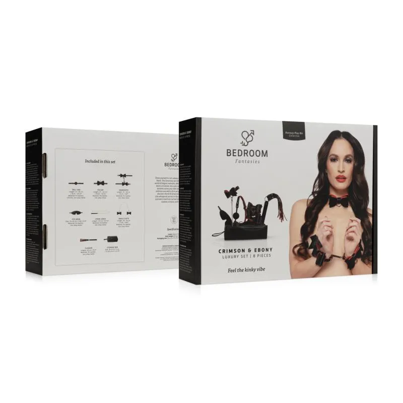 Bedroom Fantasies - Crimson & Ebony - 8-teiliges Luxus-Set