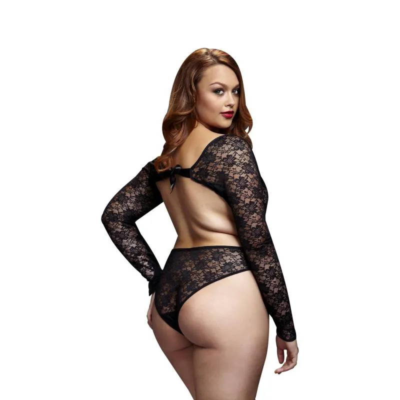 Baci - Spitzen-Bodysuit mit offenem Rücken - Für Kurven