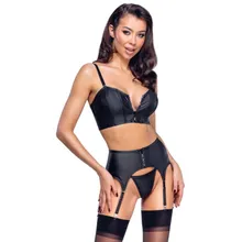 Cottelli Collection – Top Set Mit Glitzer-Reißverschluss – Schwarz Cottelli Collection – Top Set Mit Glitzer-Reißverschluss – Schwarz