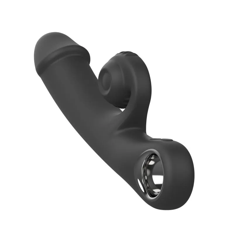 Online Only - Double Lust - Flexibler Snail Vibrator - Schwarz
