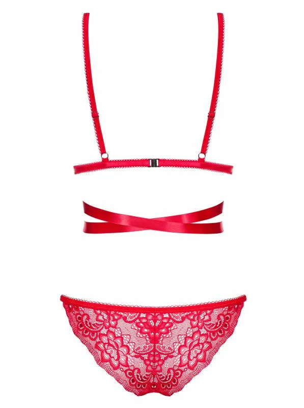 Lovlea Set mit Schleifen - Rot