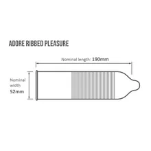 Adore Pleasure Kondome mit Riffeln 144 Stück Adore Pleasure Kondome mit Riffeln 144 Stück