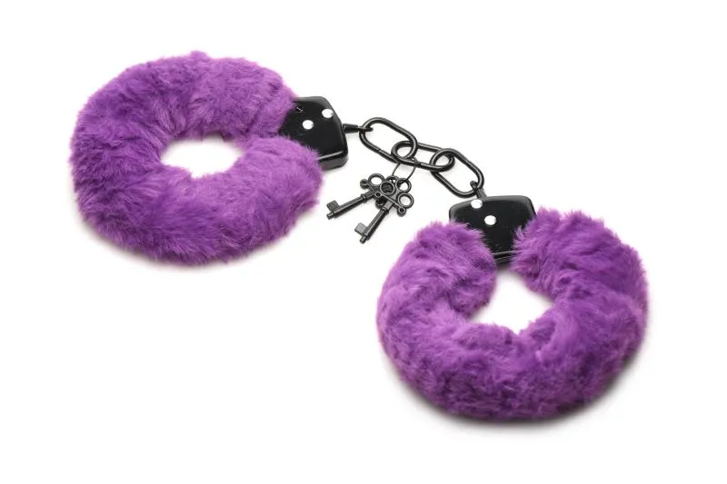 XR Brands - Cuffed In Fur Handschellen - Lila