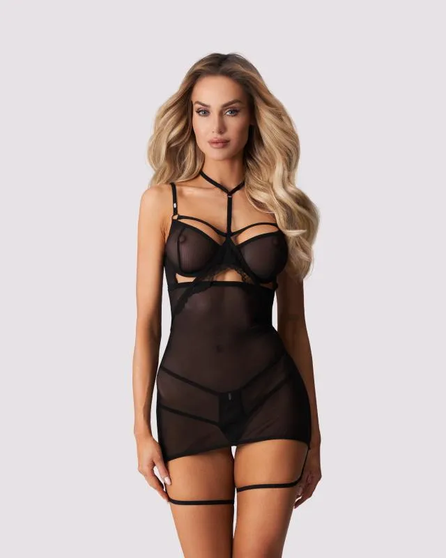 Obsessive – Arrowel Babydoll – Schwarz