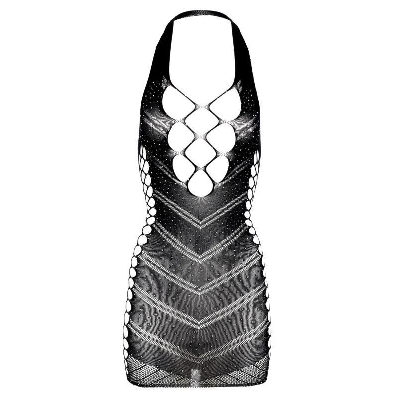 Christine - Kleid Glitter - Schwarz