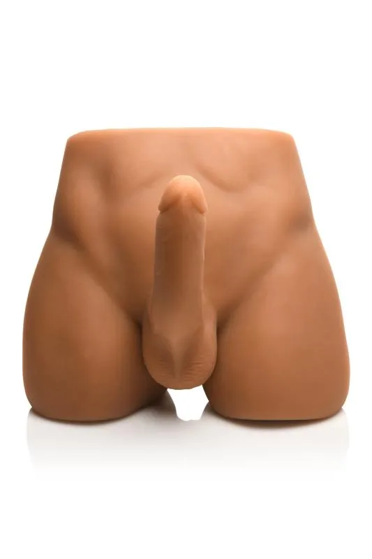 JOCK - Ass Masturbator mit Biegsamem Dildo - Mittlerer Hautto