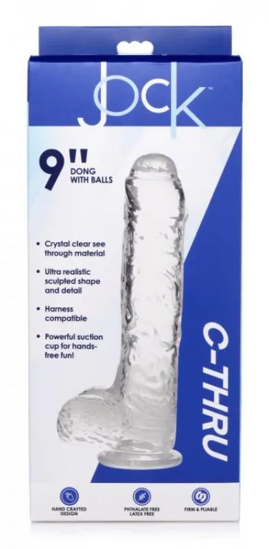 Jock C-Thru Transparenter Dildo - 25 cm