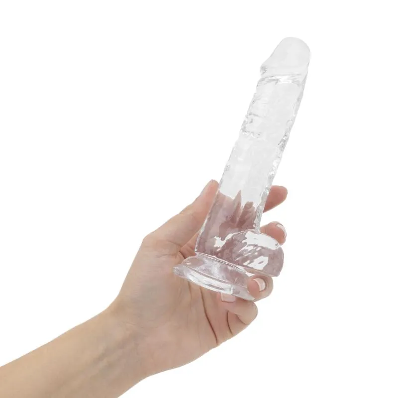 Jelly Dildo mit Hoden - 17 cm