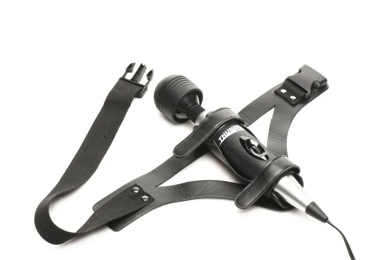 XR Brands - Thunder Strap Wand Oberschenkel-Harness - Schwarz