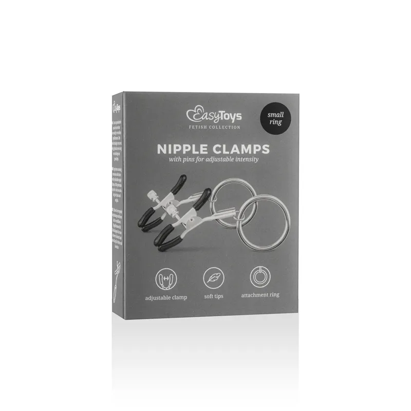 Easytoys Fetish - Metall Nippelklammern mit Ring