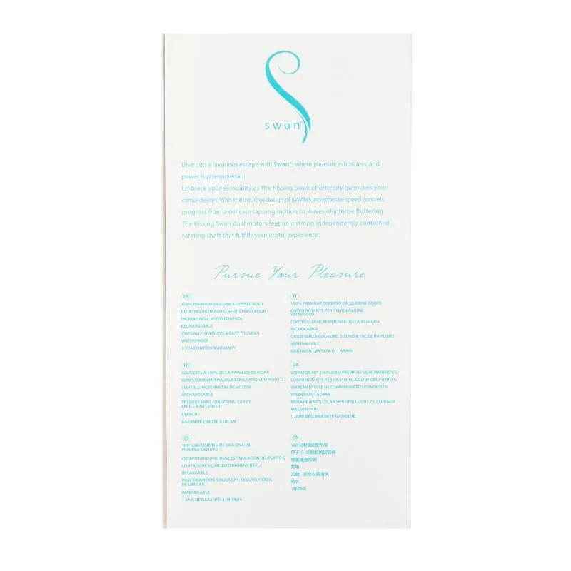 Swan - The Kissing Swan Rotating & Vibrating Blue
