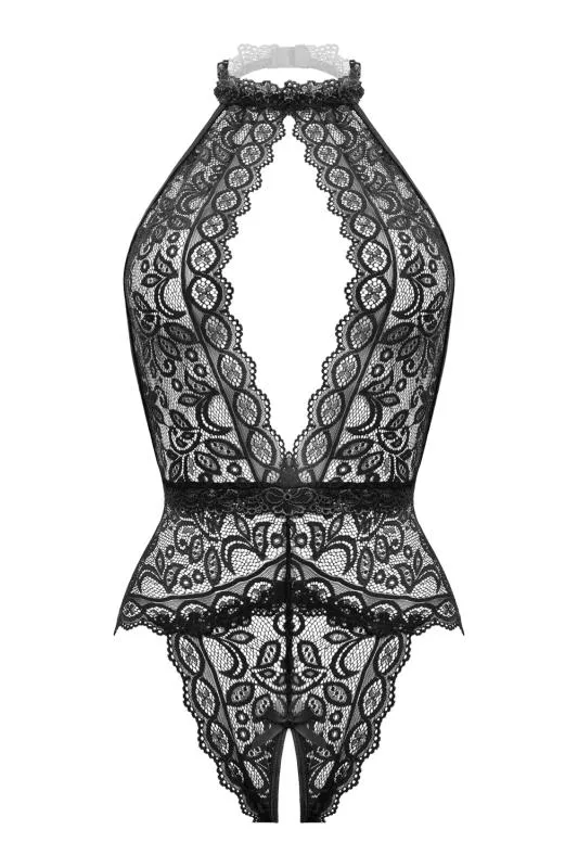 Christine - Offener Body Eleonora - Schwarz