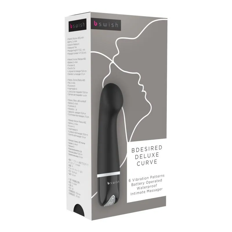 B Swish - bdesired Deluxe Curve Vibrator - Schwarz