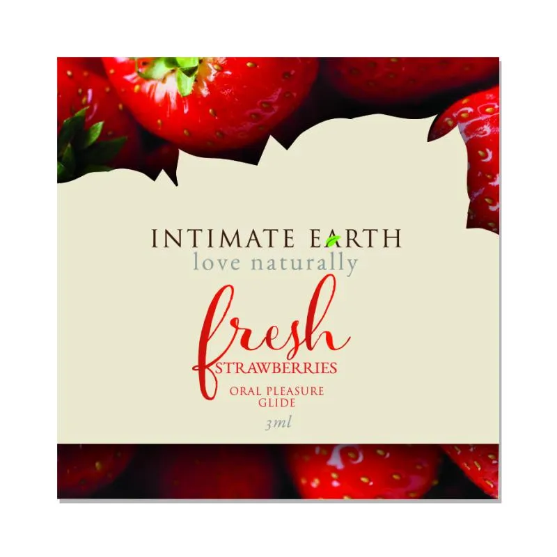 Intimate Earth - Natural Flavors Glide Fresh Strawberries Fo