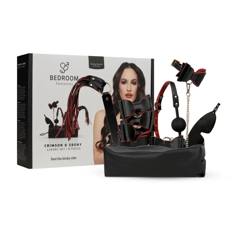 Bedroom Fantasies - Crimson & Ebony - 8-teiliges Luxus-Set