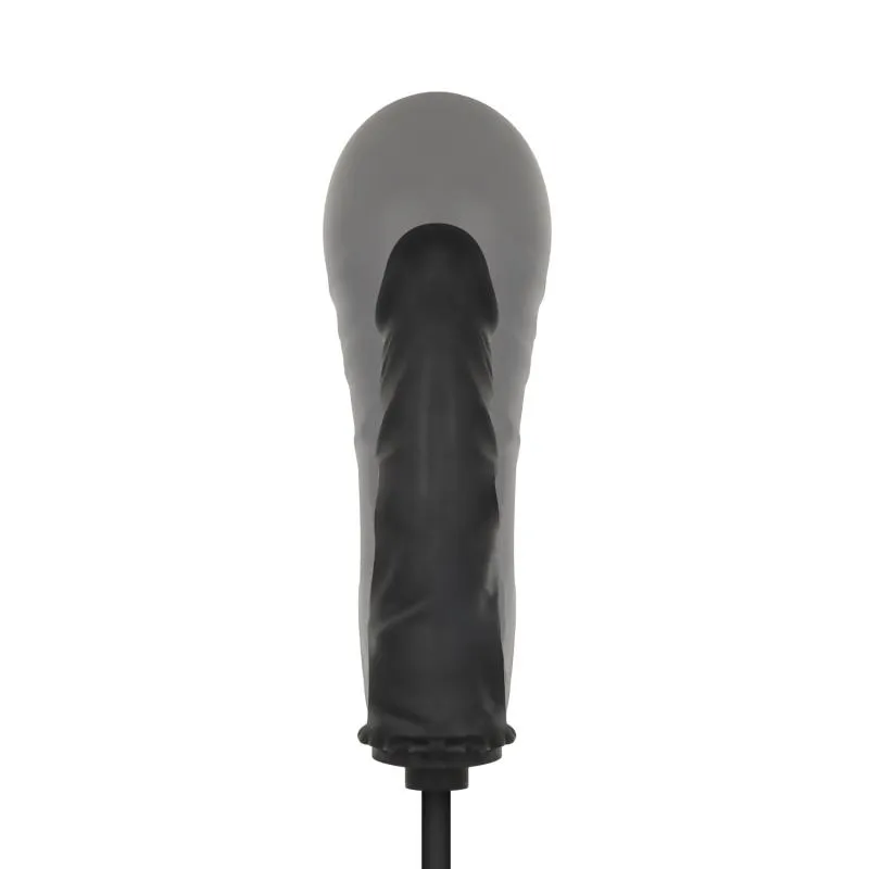 Anal Collection - Aufblasbarer Dildo mit Pumpe 14,5 cm - Schwarz