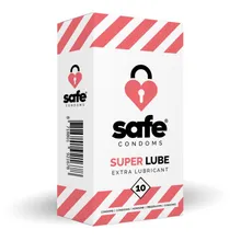 SAFE – Kondome mit Extra-Gleitmittel – Superlube – 10 Stück SAFE – Kondome mit Extra-Gleitmittel – Superlube – 10 Stück