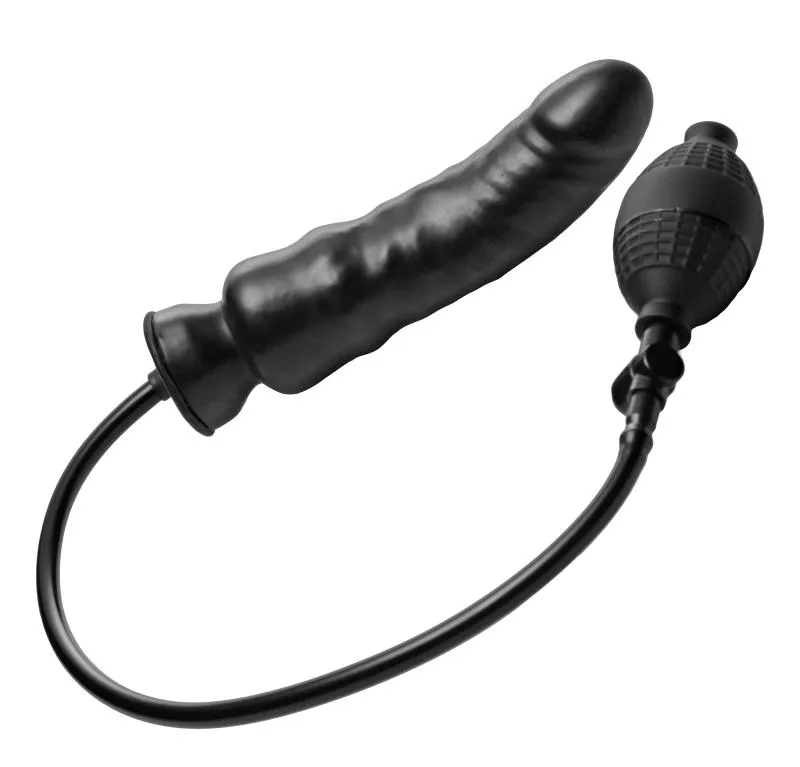 Master Series - Renegade Aufblasbarer Dildo - Schwarz