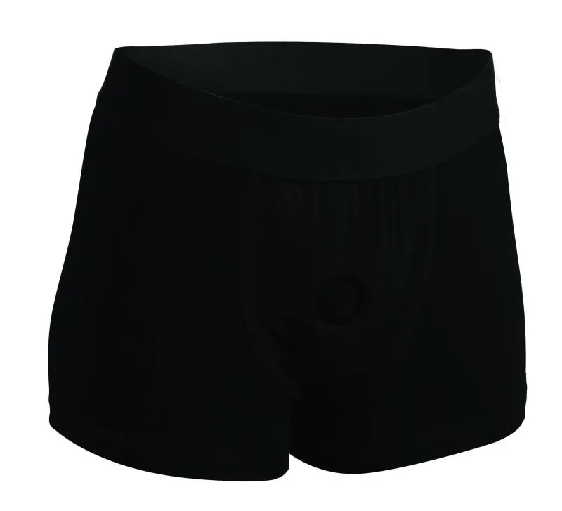 Strap U - Gurtzeug mit eingebautem O-Ring - Schwarz