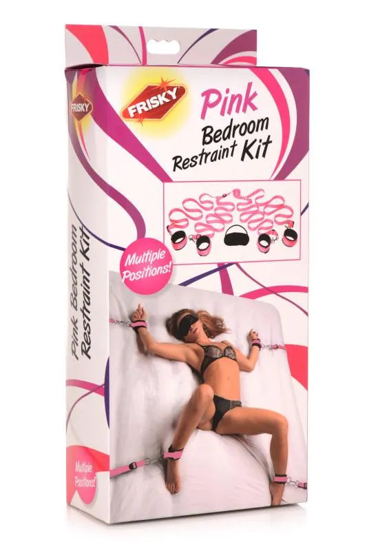 FRISKY - Fesselset fürs Schlafzimmer Rosa Bettfesseln