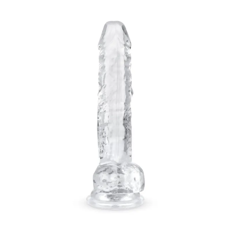 Jelly Dildo mit Hoden - 17 cm