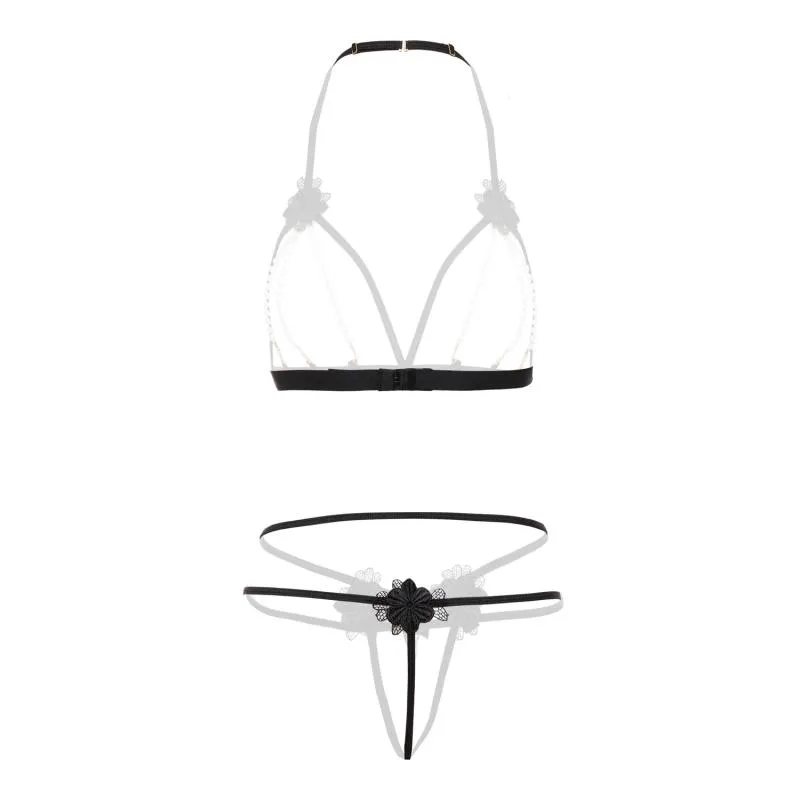 Christine »Mea« Dessous-Set mit offenem Schritt