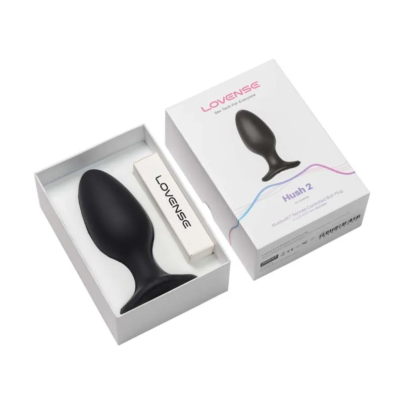 Lovense - Hush 2 Vibrationsbuttplug Mit App - Schwarz