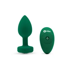 B-Vibe - Vibrating Jewel Plug M/L Emerald B-Vibe - Vibrating Jewel Plug M/L Emerald