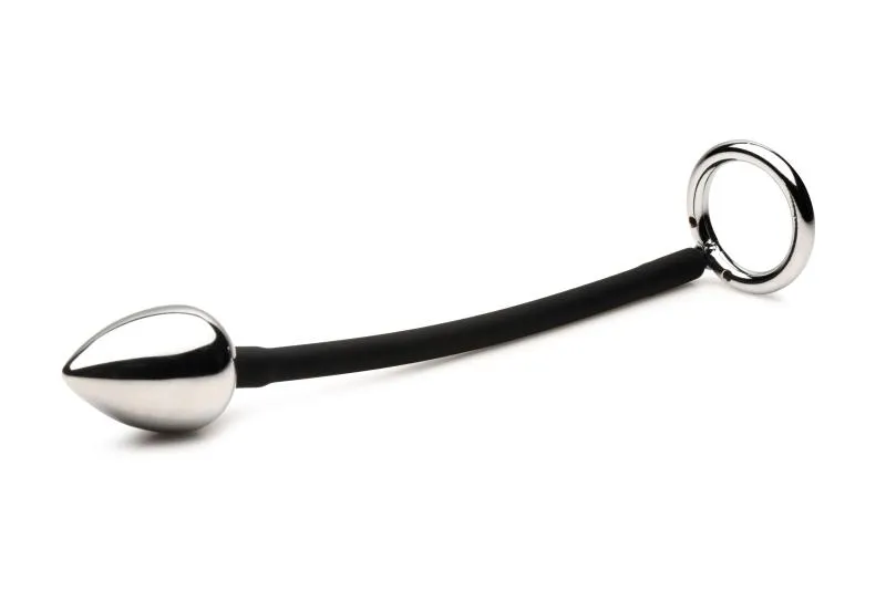 Master Series »Tug + Plug« Penisring mit Analplug