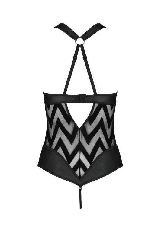 Exklusiver Bodysuit Hima - Schwarz