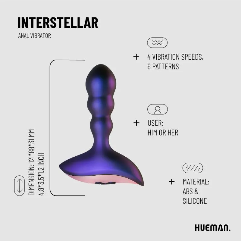 Hueman »Interstellar« Analvibrator mit Fernbedienung