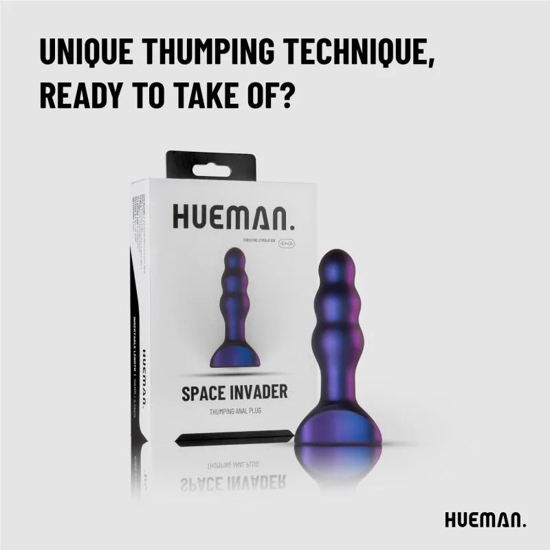 Hueman »Space Invader« Analplug mit Stoßfunktion