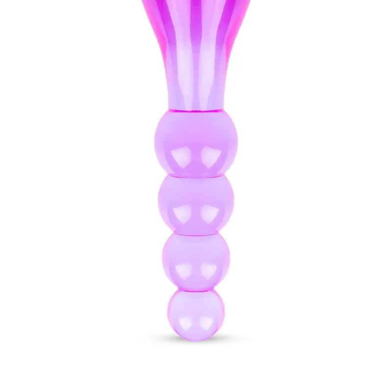 Galaxy Analkugeln und Plug - Lila