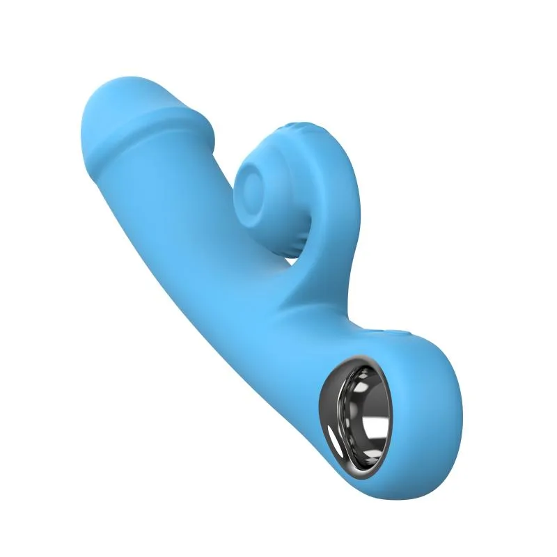 Online Only - Double Lust - Flexibler Snail Vibrator - Blau