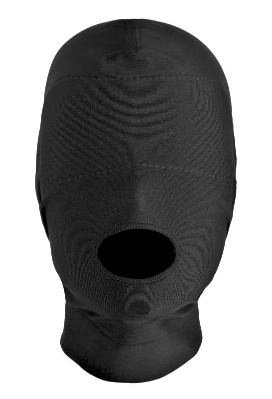 XR Brands - Offener Mund Maske mit gepolsterter Augenmaske - Schwarz