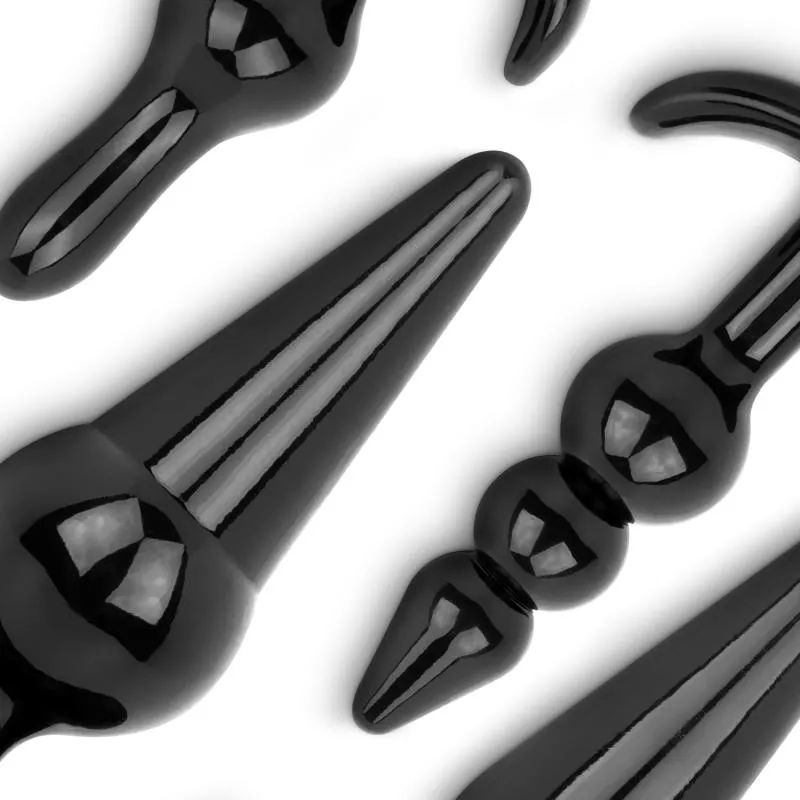 Butt Plug Set 4-teilig - Schwarz