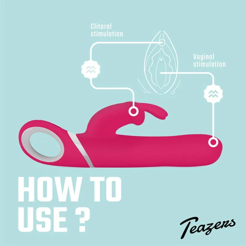 Teazers – Rabbit Vibrator – Rosa