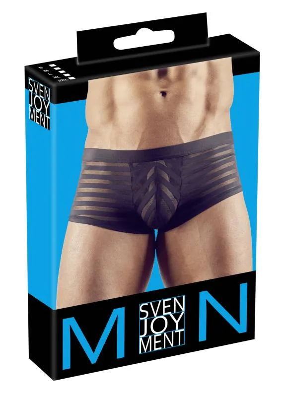 Svenjoyment – Gestreifte Strumpfhose – Semi Transparent