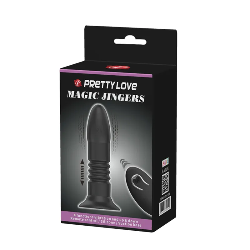Pretty Love »Magic Jingers« Analplug mit Stoßfunktion
