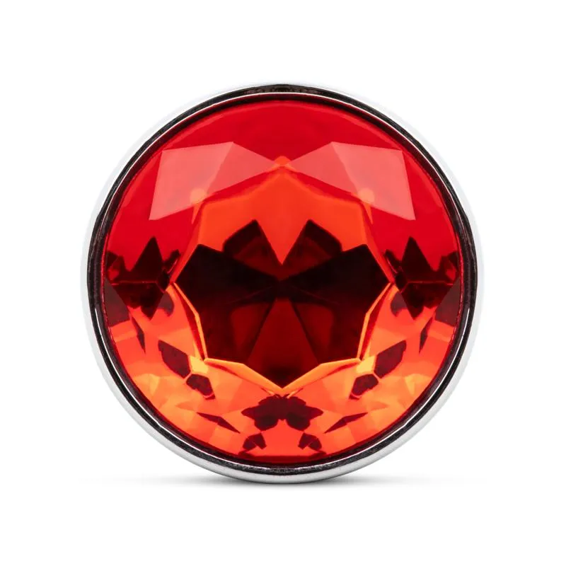 Analplug mit Edelstein - Rot