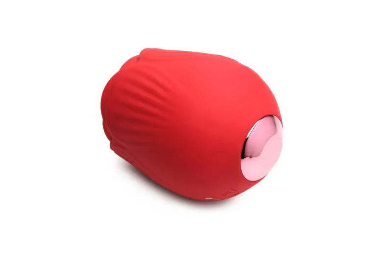 BLOOMGASM - French Rose Leck- und Vibrationsstimulator - Rot
