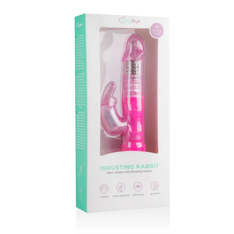 EasyToys »Hasen« Rabbit-Vibrator mit Stoßfunktion & rotierenden Perlen