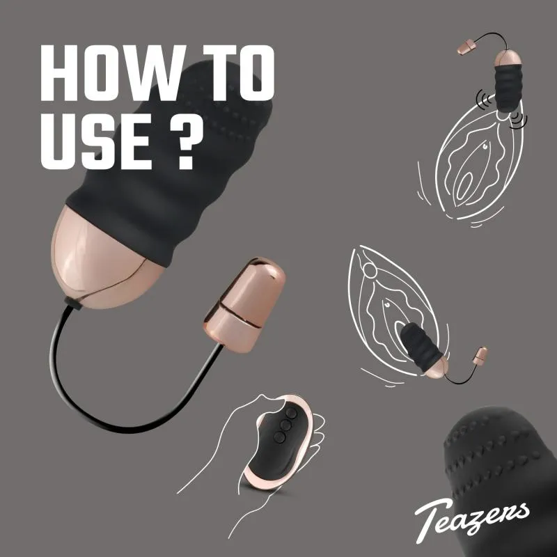 Teazers »Ribbed« Vibro-Ei