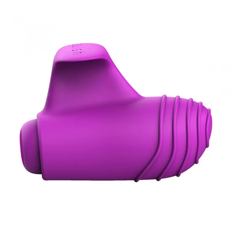 B Swish - Bteased Finger-Vibrator - Lila mit Rillen