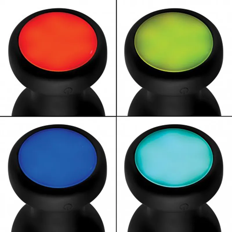 Vibrierender Butt Plug mit LED-Beleuchtung - Mittel