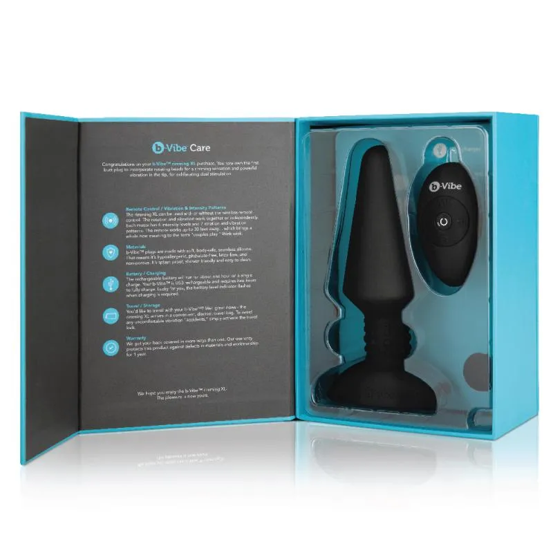 B-Vibe - Rimming Remote Control Plug XL Black